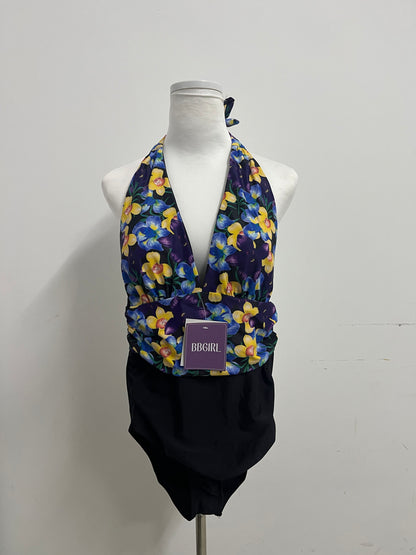 【BBGIRL Floral Halter Swimsuit】—— Vibrant & Stylish Swimwear for Summer