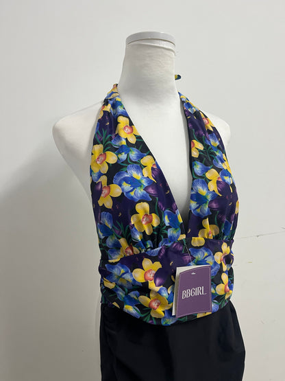 【BBGIRL Floral Halter Swimsuit】—— Vibrant & Stylish Swimwear for Summer