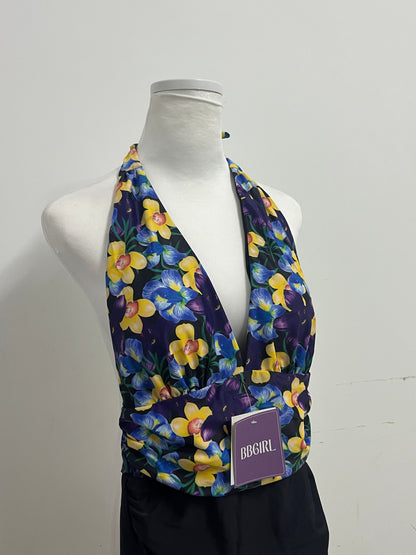 【BBGIRL Floral Halter Swimsuit】—— Vibrant & Stylish Swimwear for Summer