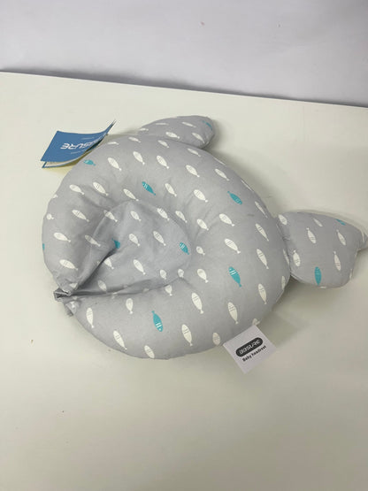 BBSURE Baby Headrest Pillow, Anti-Flat Head & Head Shaping Pillow for 0-12 Months, Cute Fish Pattern, Skin-Friendly & Breathable Infant Pillow