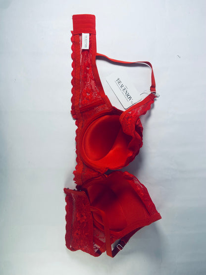BEAUENJOY Women's Push Up Lace Bra Underwire Plunge Full Coverage Bras Sexy Plus Size Support