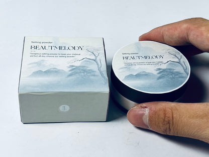 BEAUTMELODY Lightweight Translucent Loose face powder Makeup, Foundation Powder for Women With Puff