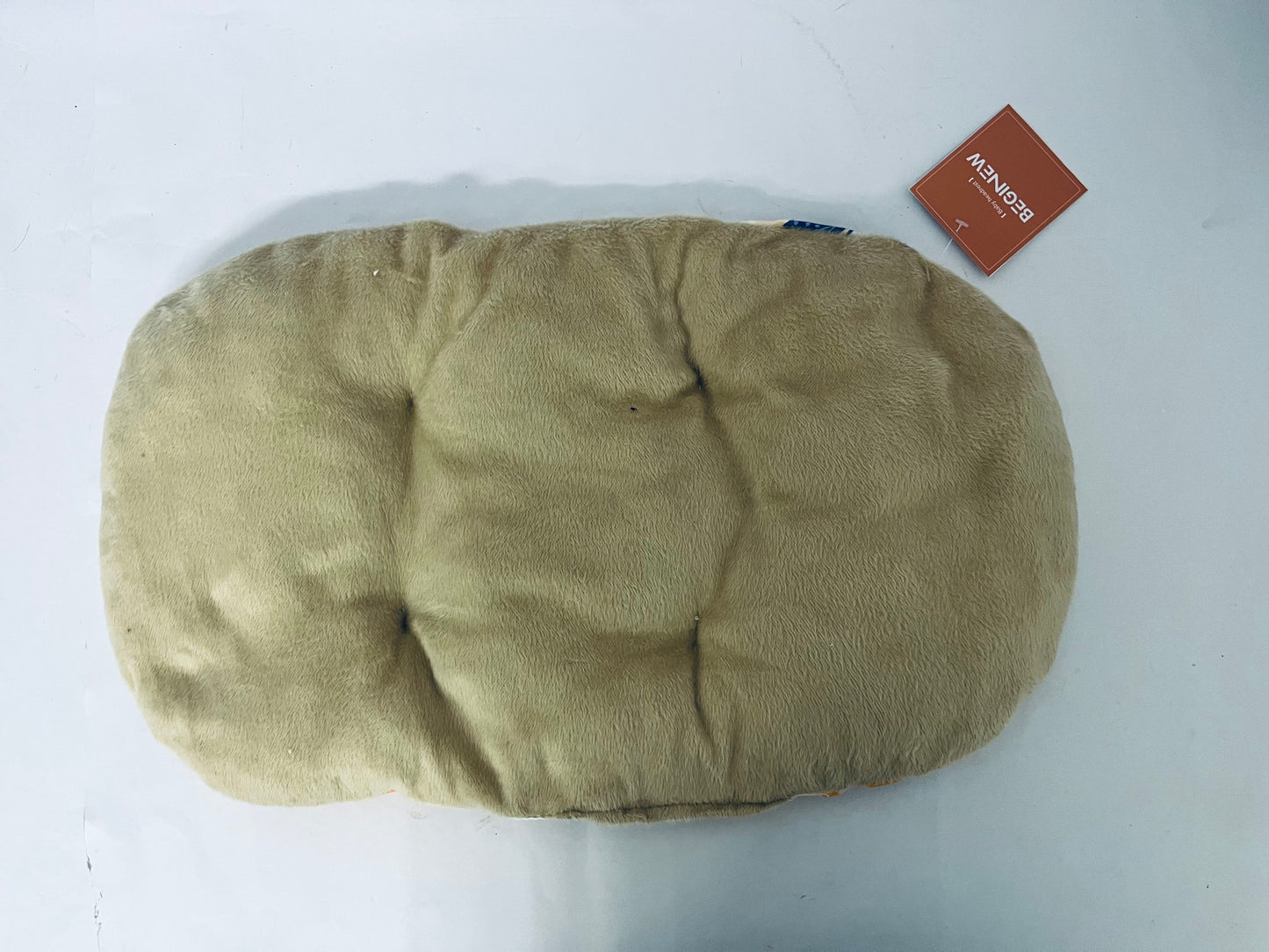 BEGINEW Soft and Breathable Baby Pillow with Memory Foam and Orange Design