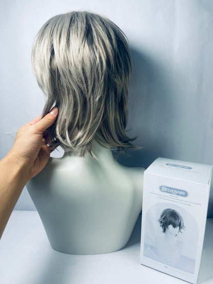 BELLEBABY  Cosplay Wigs Middle gray Hair  Party