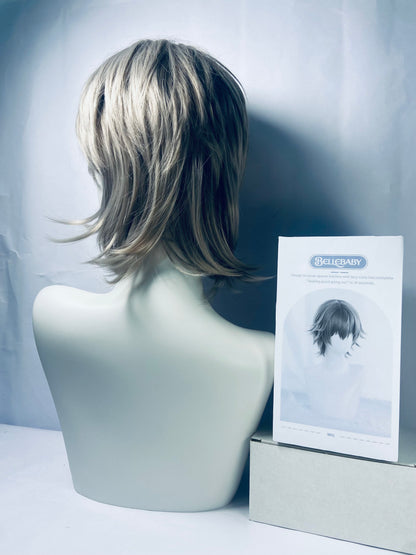 BELLEBABY  Cosplay Wigs Middle gray Hair  Party