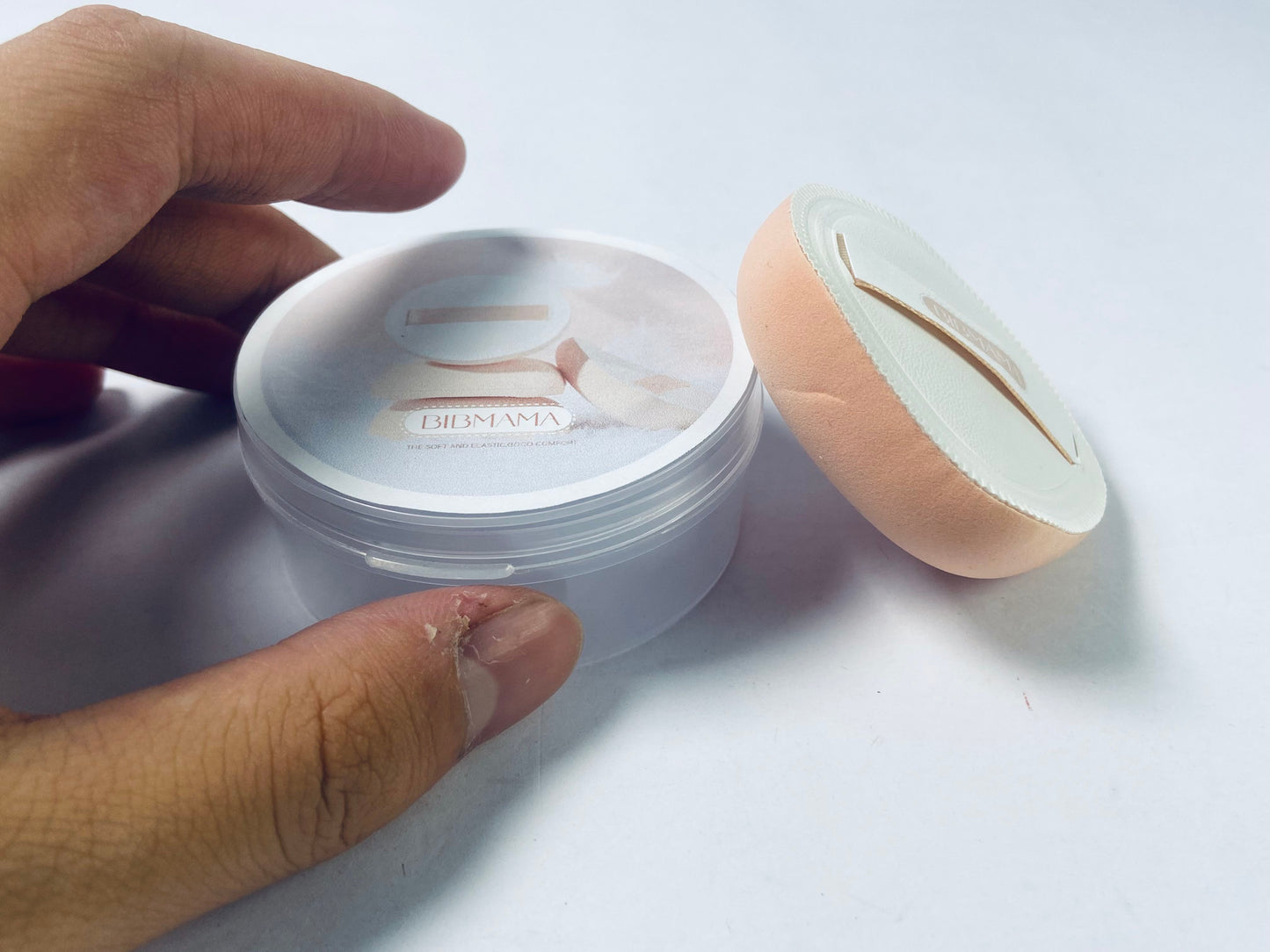 BIBMAMA Soft Makeup Sponges Teardrop Setting Powder Puff Face Makeup Cushion Puff Beauty Blender Sponge for Foundation Concealer Liquid Cream and Powder, Beginner Friendly