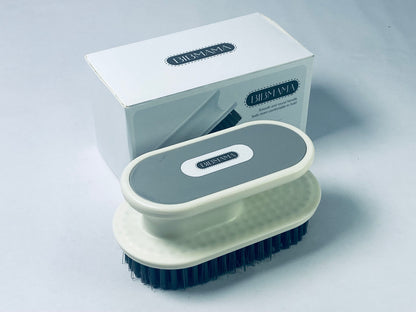 BIBMAMA Soft Bristle Cleaning Scrub Brush, Shoe Cleaning Brush, Brush for Stains on Clothes, Hat Brush, Household Cleaning Tool for Bathroom Countertop Bathtubs
