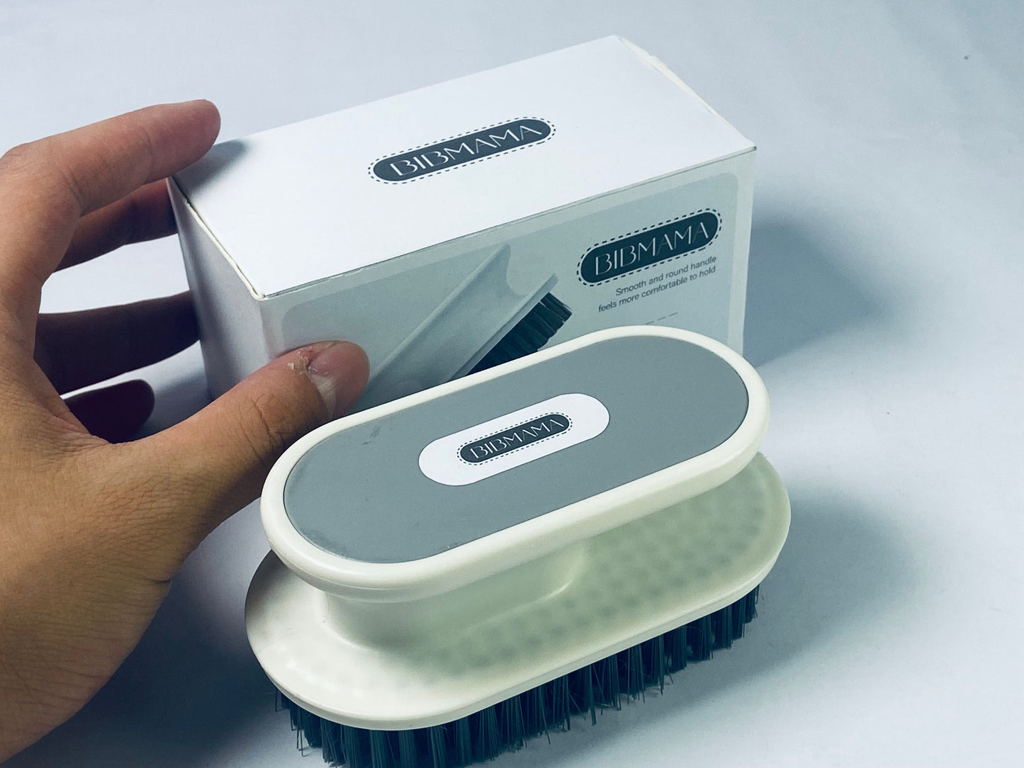 BIBMAMA Soft Bristle Cleaning Scrub Brush, Shoe Cleaning Brush, Brush for Stains on Clothes, Hat Brush, Household Cleaning Tool for Bathroom Countertop Bathtubs
