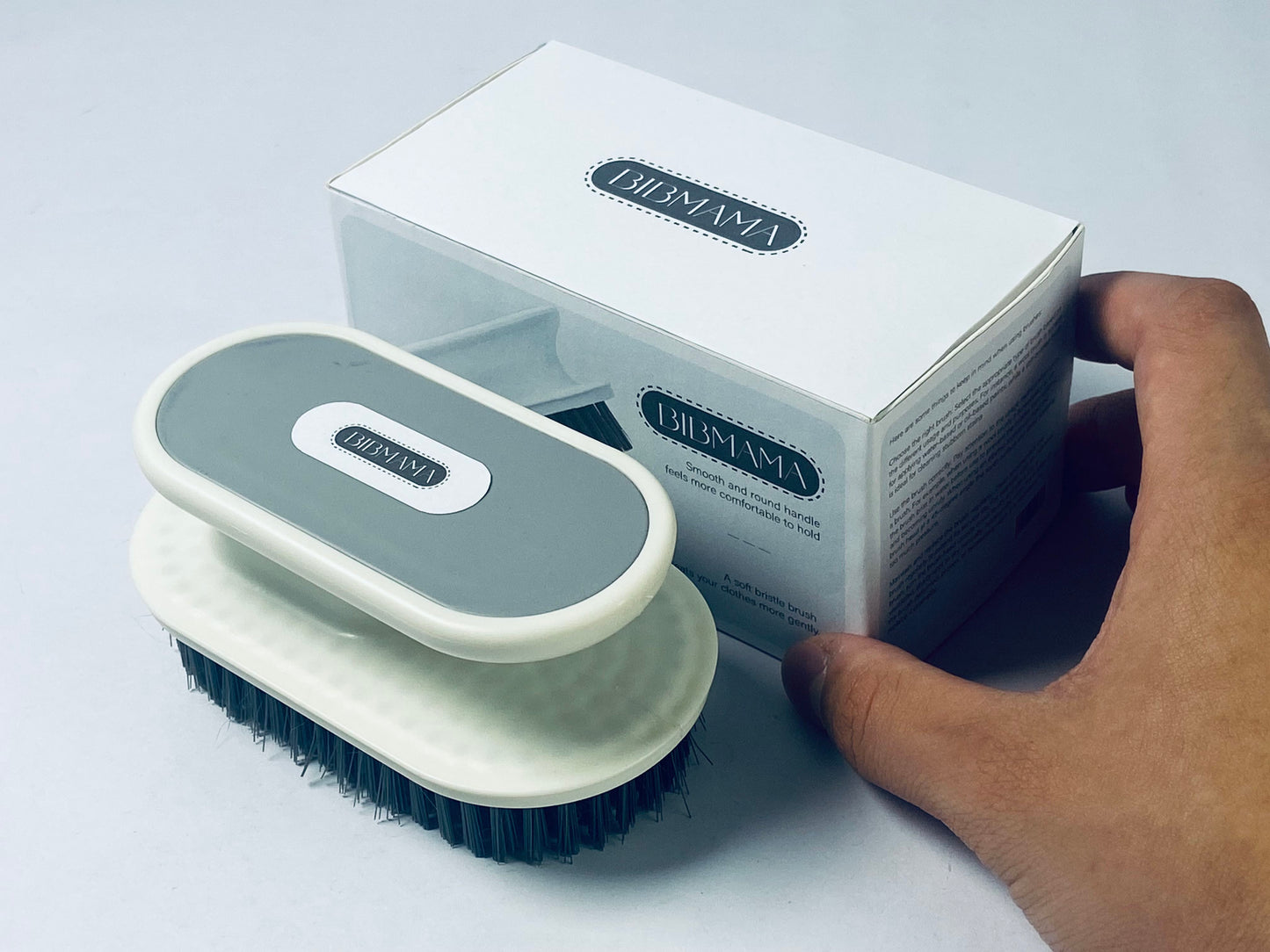 BIBMAMA Soft Bristle Cleaning Scrub Brush, Shoe Cleaning Brush, Brush for Stains on Clothes, Hat Brush, Household Cleaning Tool for Bathroom Countertop Bathtubs