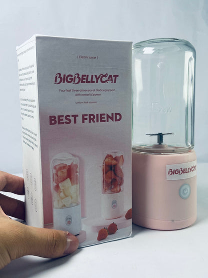 BIGBELLYCAT  300ml Cordless Portable Blender, 6 Blades 22000Rpm USB Rechargeable Personal Blender, Travel Blender with 1500mAh Lithium Battery for Ice Drinks, Juices, Blended Fruits and Vegetables(#2)