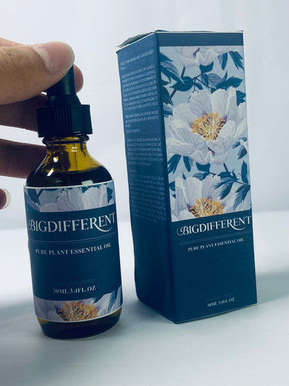 BIGDIFFERENT Essential Oil by Slow Distilled & Pure for Home,Diffusers,Skin & Hair Care,Aromatherapy,Bath,Perfume,Soap & Candle Making|with Glass Dropper 30 ml