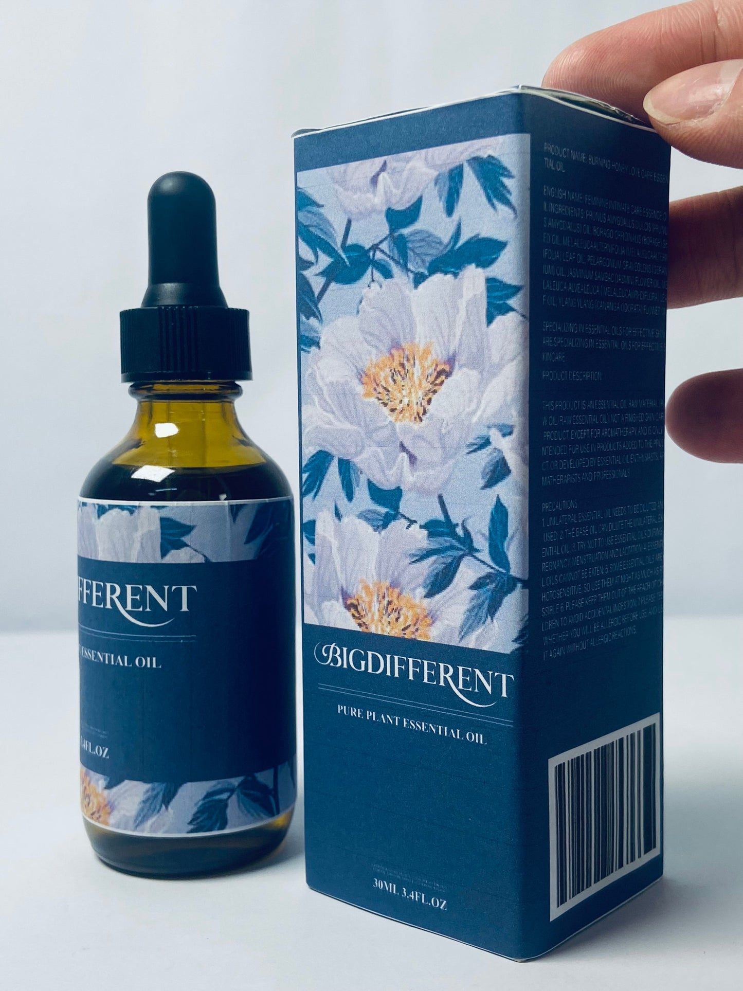 BIGDIFFERENT Essential Oil by Slow Distilled & Pure for Home,Diffusers,Skin & Hair Care,Aromatherapy,Bath,Perfume,Soap & Candle Making|with Glass Dropper 30 ml
