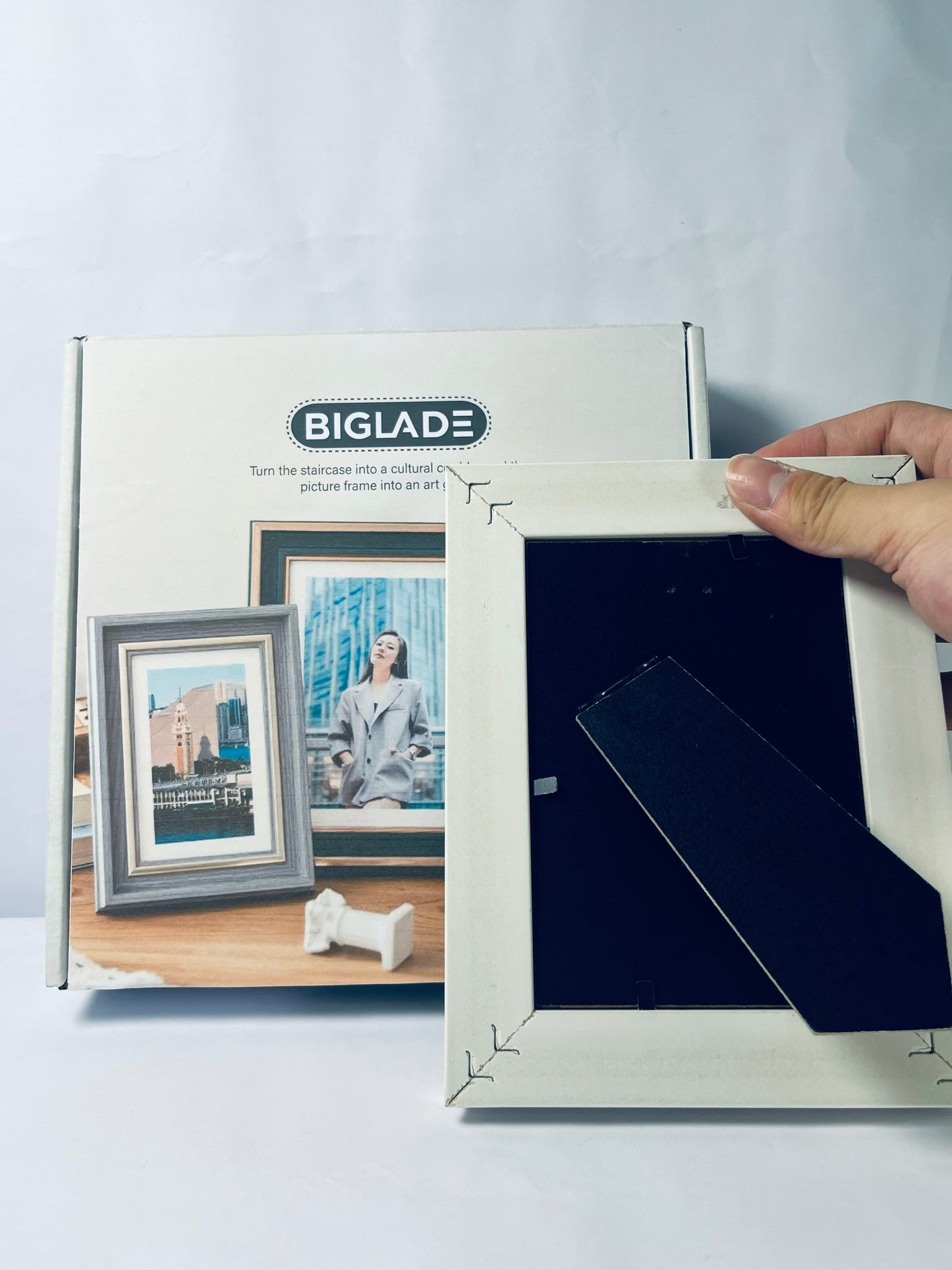 BIGLADE Metal Picture Frame Plate, 4 by 5-Inch