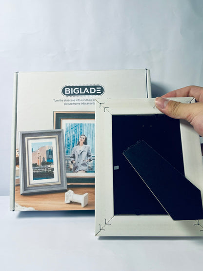 BIGLADE Metal Picture Frame Plate, 4 by 5-Inch