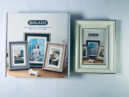 BIGLADE Metal Picture Frame Plate, 4 by 5-Inch