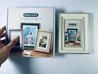BIGLADE Metal Picture Frame Plate, 4 by 5-Inch
