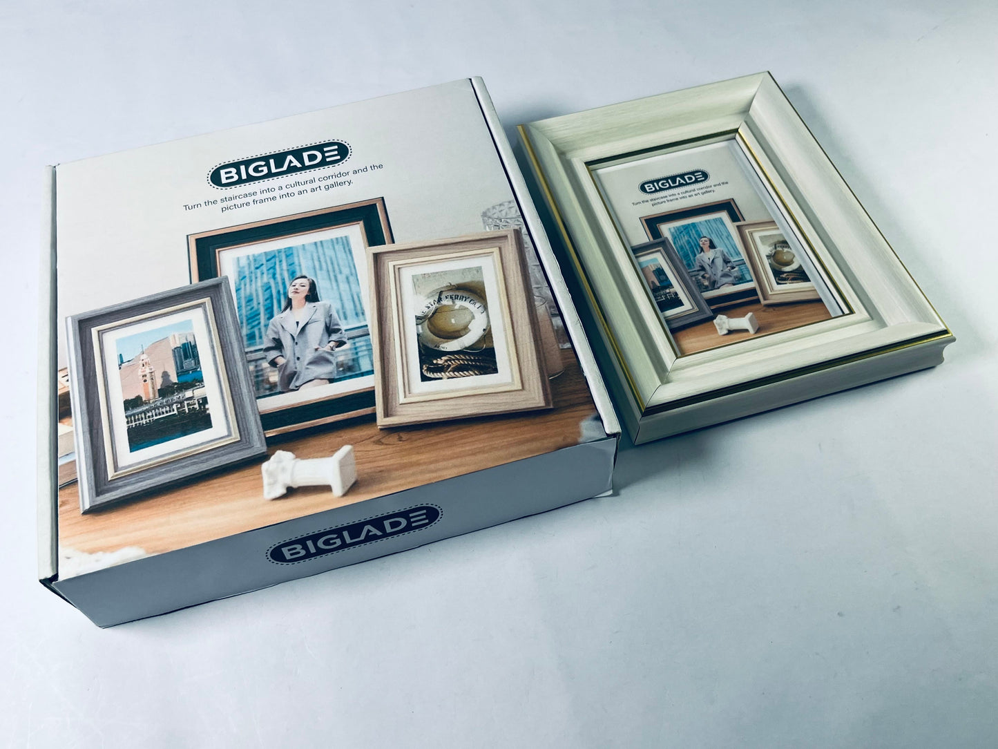 BIGLADE Metal Picture Frame Plate, 4 by 5-Inch