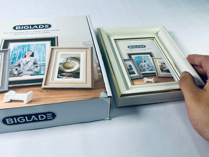BIGLADE Metal Picture Frame Plate, 4 by 5-Inch