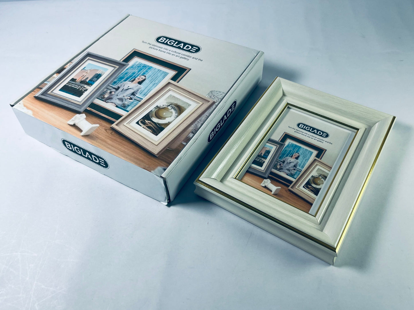 BIGLADE Metal Picture Frame Plate, 4 by 5-Inch