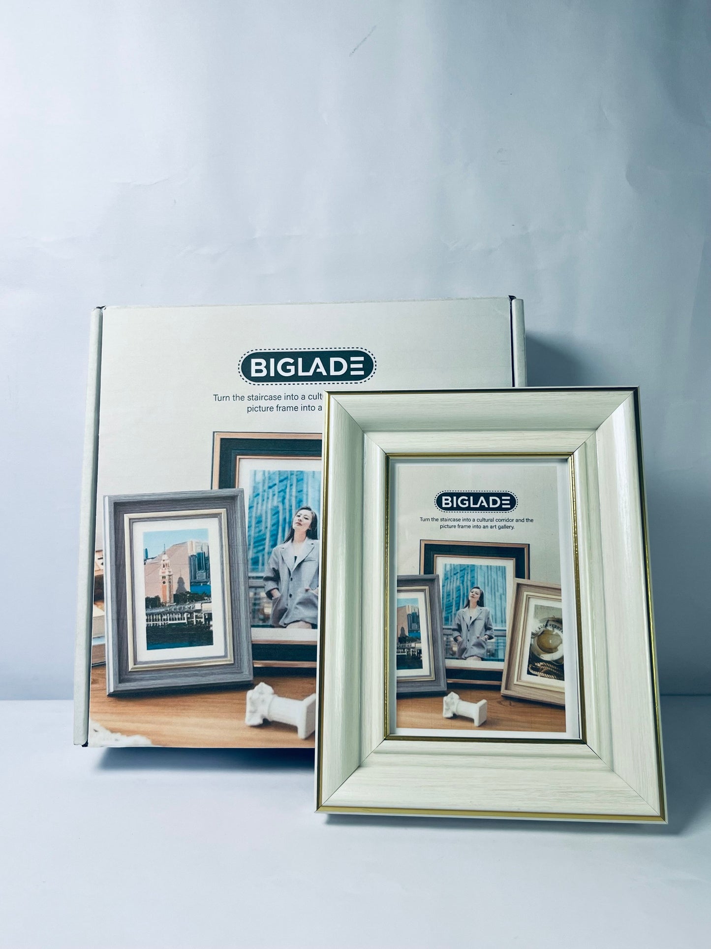 BIGLADE Metal Picture Frame Plate, 4 by 5-Inch