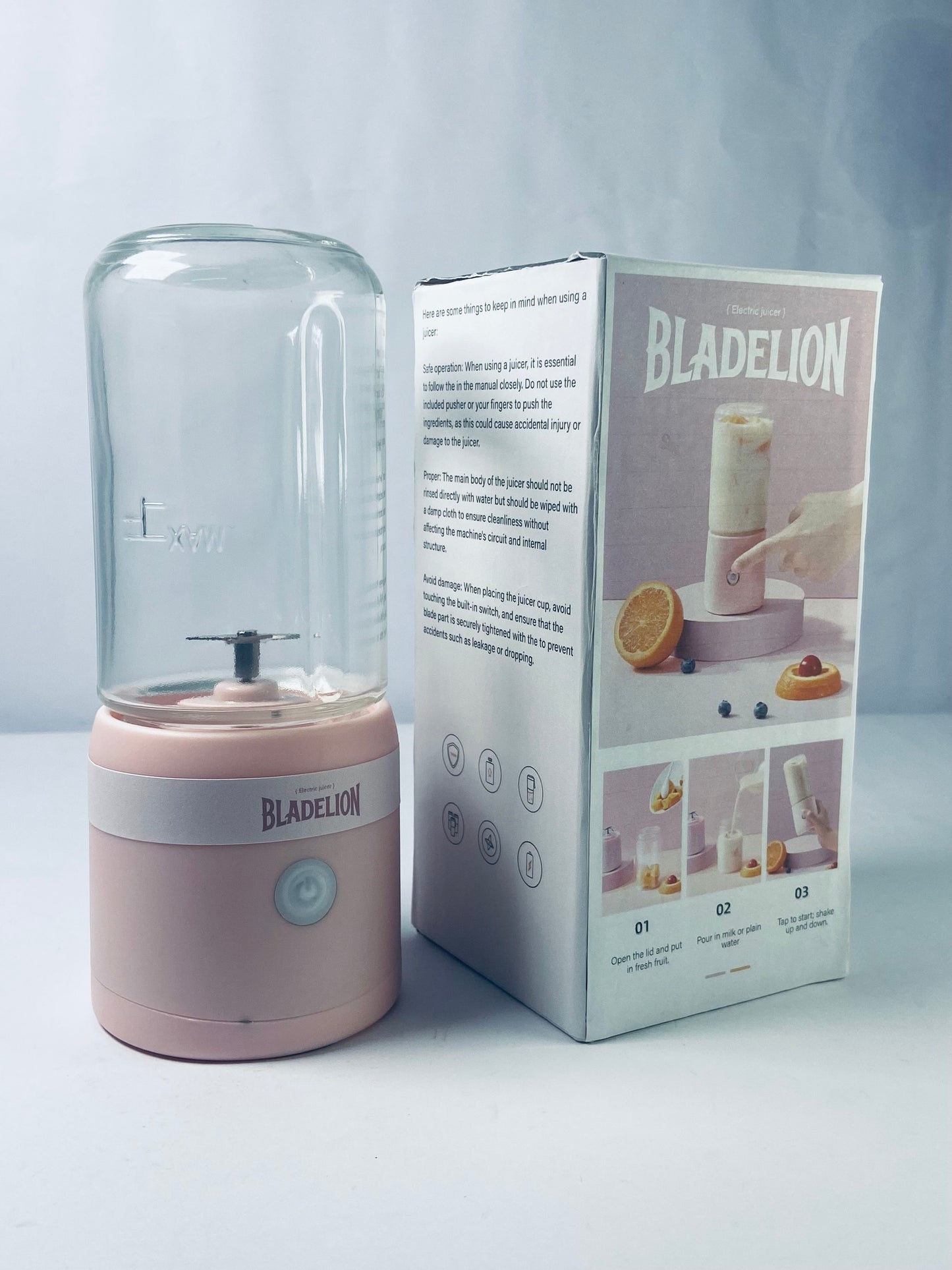 BLADELION Electric juicers Outdoor Large Capacity Battery Easy Juicer Machine