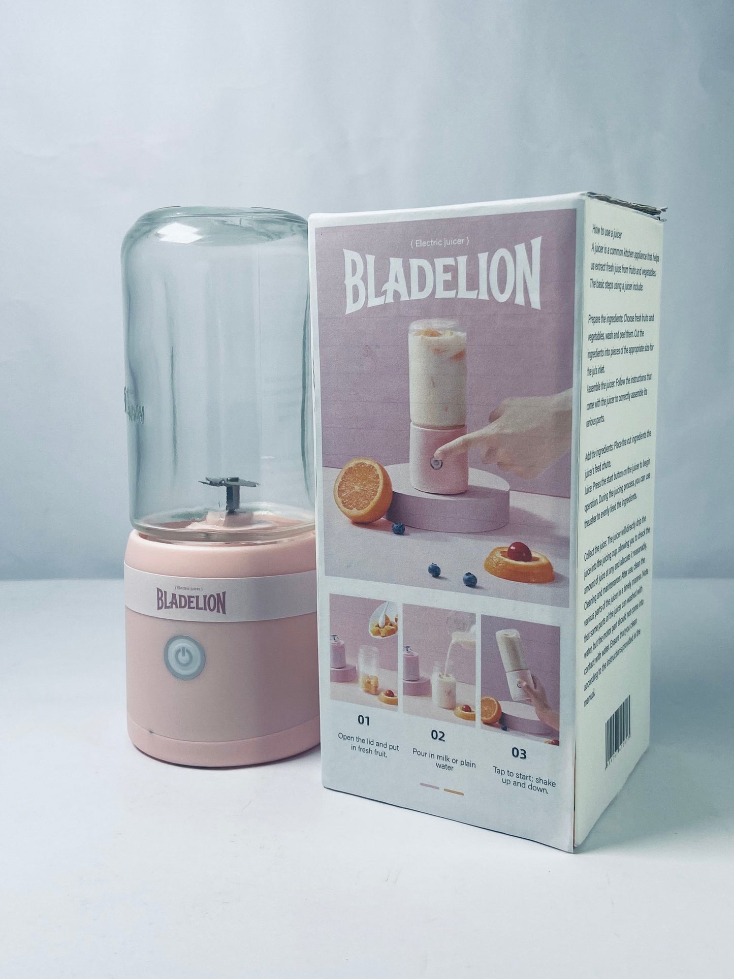 BLADELION Electric juicers Outdoor Large Capacity Battery Easy Juicer Machine