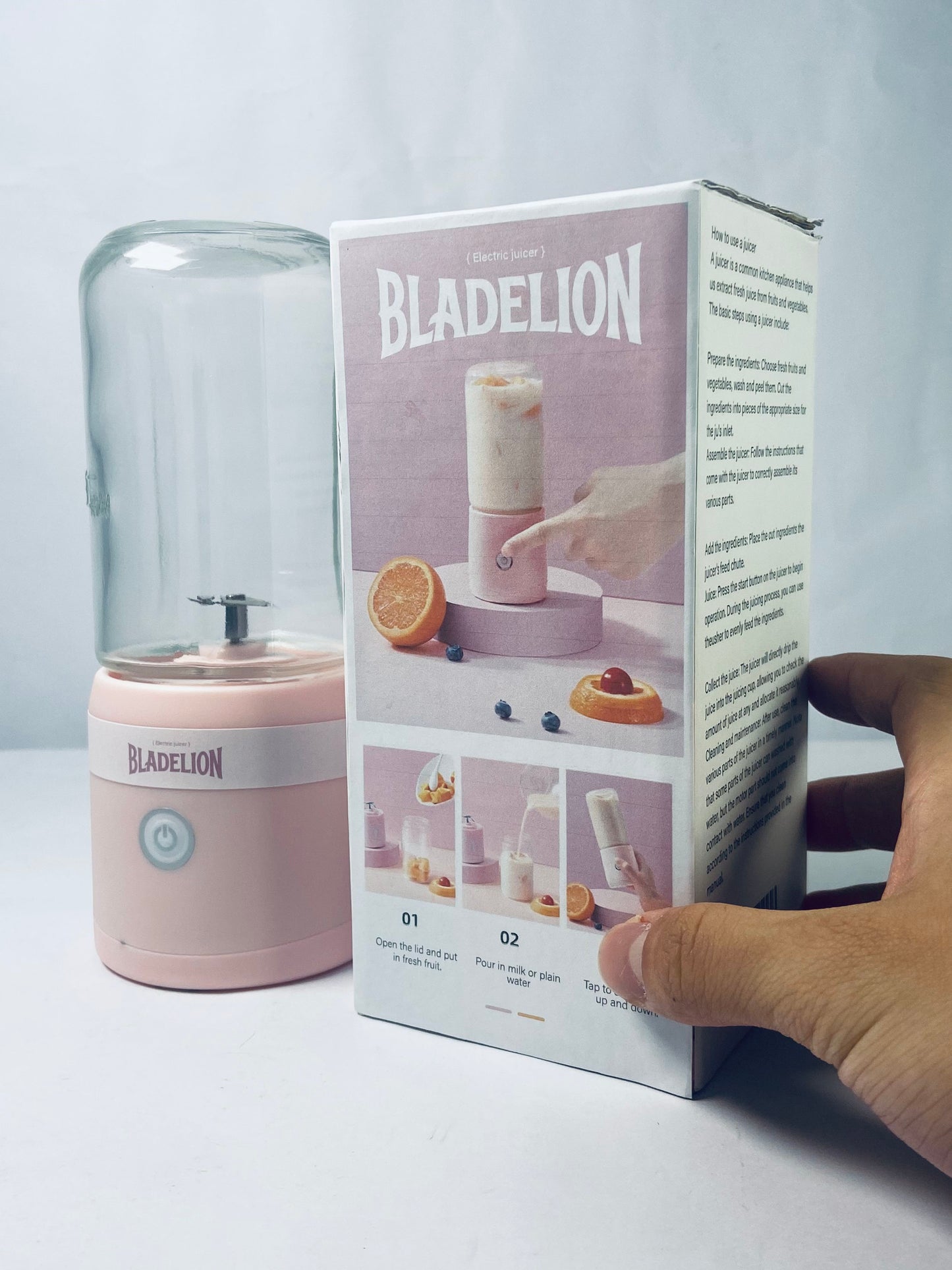 BLADELION Electric juicers Outdoor Large Capacity Battery Easy Juicer Machine
