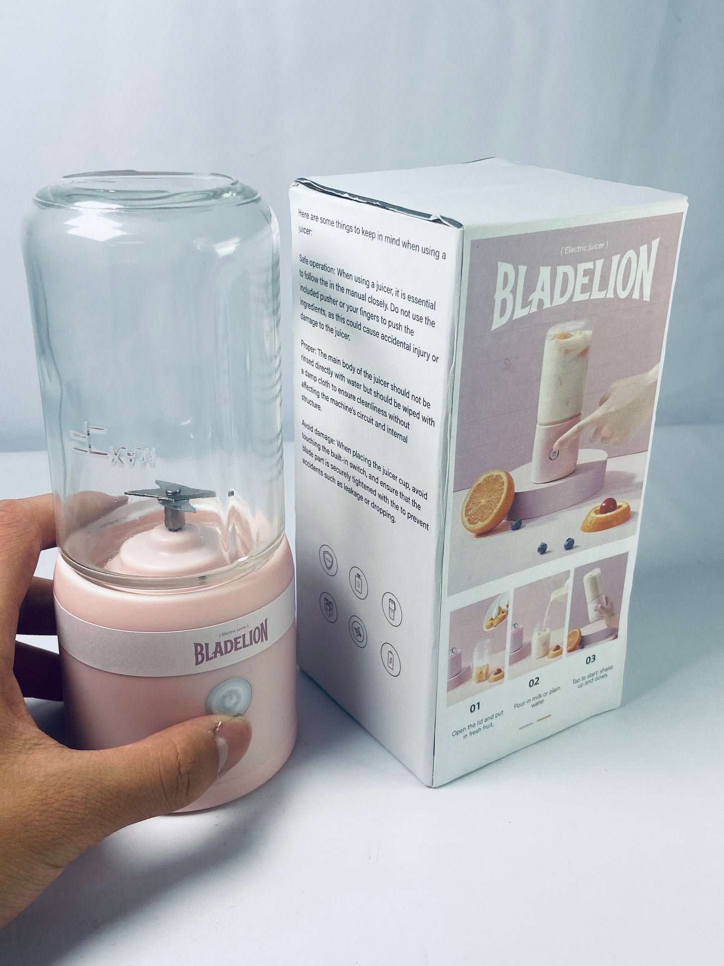 BLADELION Electric juicers Outdoor Large Capacity Battery Easy Juicer Machine