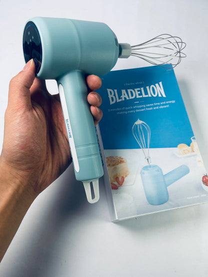 BLADELION Hand Electric egg beaters,Household Small Hand-Held Mixer,Kitchen Egg Beater Is Suitable For Mixing Cream,Cake And Butter (Blue)