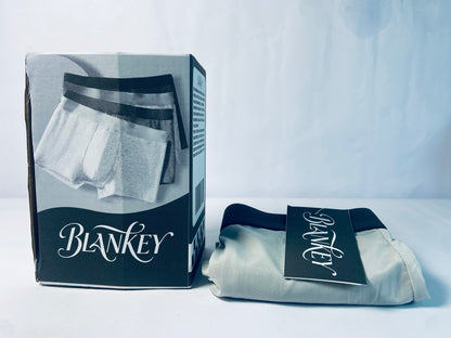 BLANKEY Men's Ultra Breathable Underwear,No Riding Up Boxer Briefs with ComfortFlexible Waistband,4 Pack