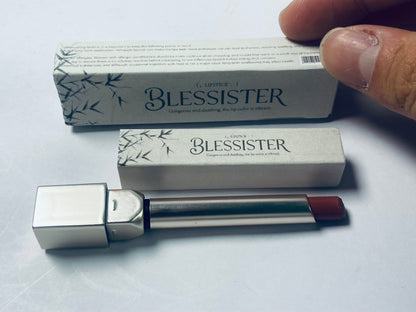 BLESSISTER Matte Lipstick,Non-Drying,Intense Color Pigment,Rusty Red , 1 Count
