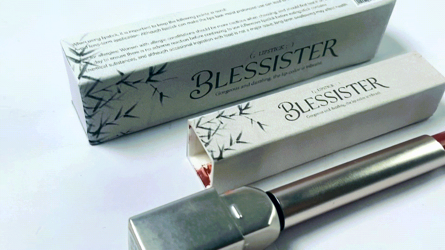 BLESSISTER Matte Lipstick,Non-Drying,Intense Color Pigment,Rusty Red , 1 Count