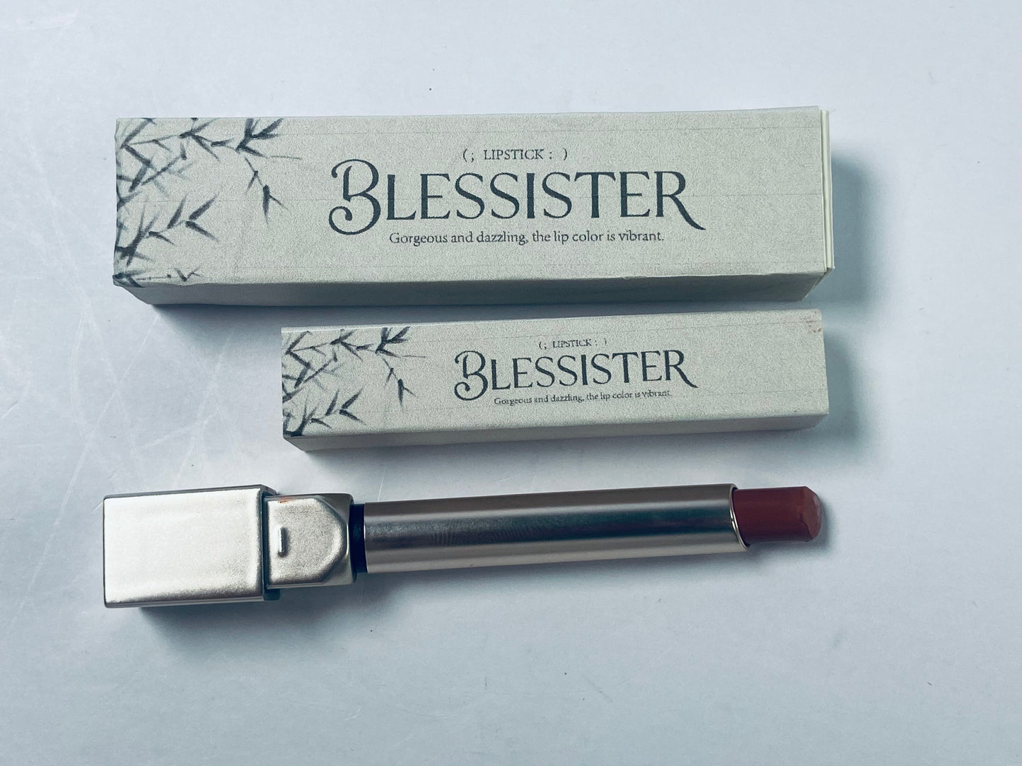 BLESSISTER Matte Lipstick,Non-Drying,Intense Color Pigment,Rusty Red , 1 Count