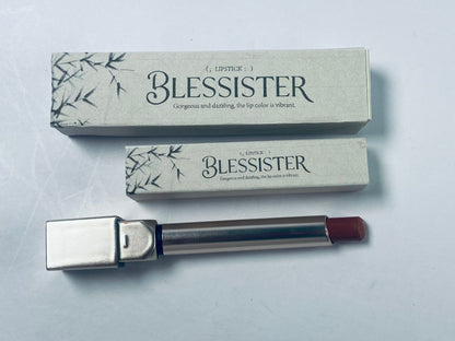 BLESSISTER Matte Lipstick,Non-Drying,Intense Color Pigment,Rusty Red , 1 Count