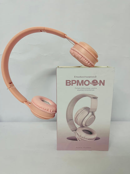 BPMOON Foldable Headband Headphones - Portable Wireless Bluetooth Earphones with Retractable Design, Perfect for Travel, Sports, and Everyday Use