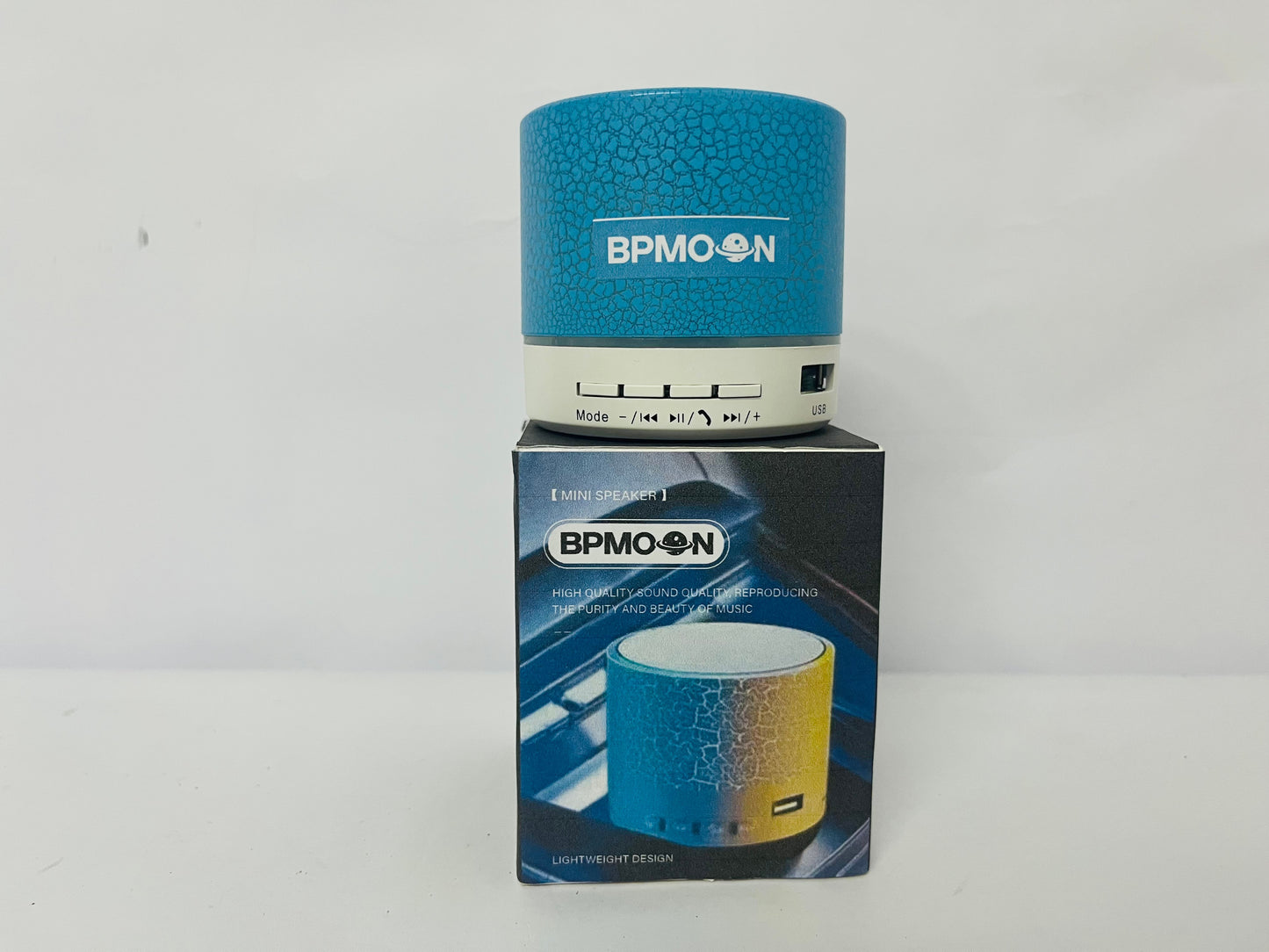BPMOON Portable Mini Bluetooth Speaker - Hi-Fi Stereo Sound with Deep Bass, Wireless Music Speaker for Outdoor, Indoor, Party and Travel Use