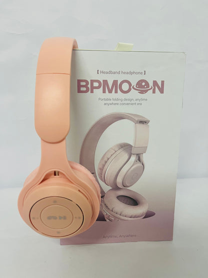 BPMOON Foldable Headband Headphones - Portable Wireless Bluetooth Earphones with Retractable Design, Perfect for Travel, Sports, and Everyday Use