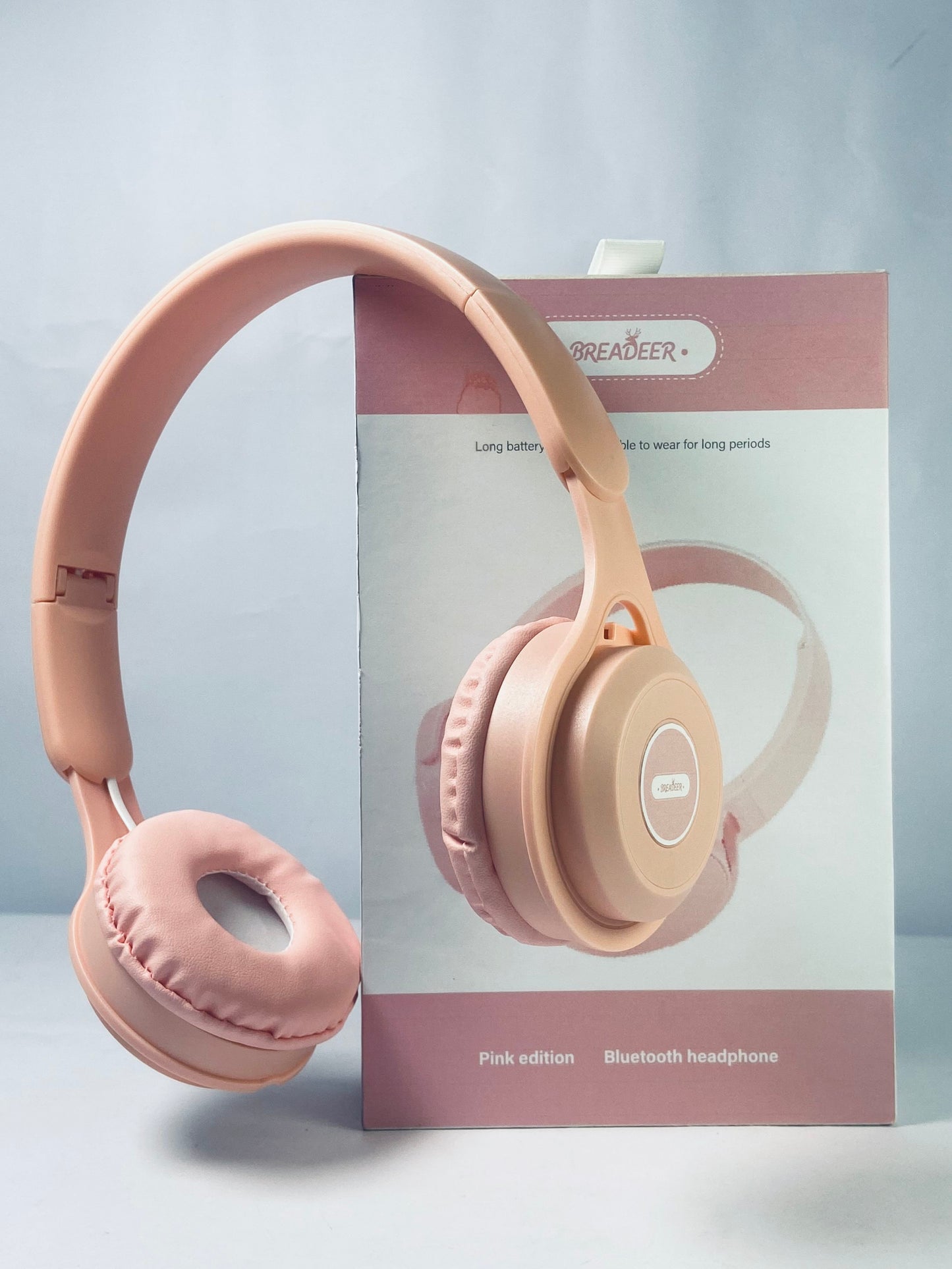 BREADEER Hybrid Active Noise Cancelling Headphones, Wireless Over Ear Bluetooth Headphones, 70H Playtime, Hi-Res Audio, Deep Bass, Memory Foam Ear Cups, Travel, Office, USB-C Charging