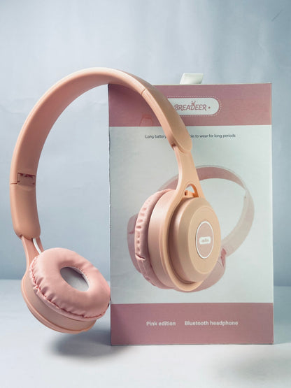 BREADEER Hybrid Active Noise Cancelling Headphones, Wireless Over Ear Bluetooth Headphones, 70H Playtime, Hi-Res Audio, Deep Bass, Memory Foam Ear Cups, Travel, Office, USB-C Charging