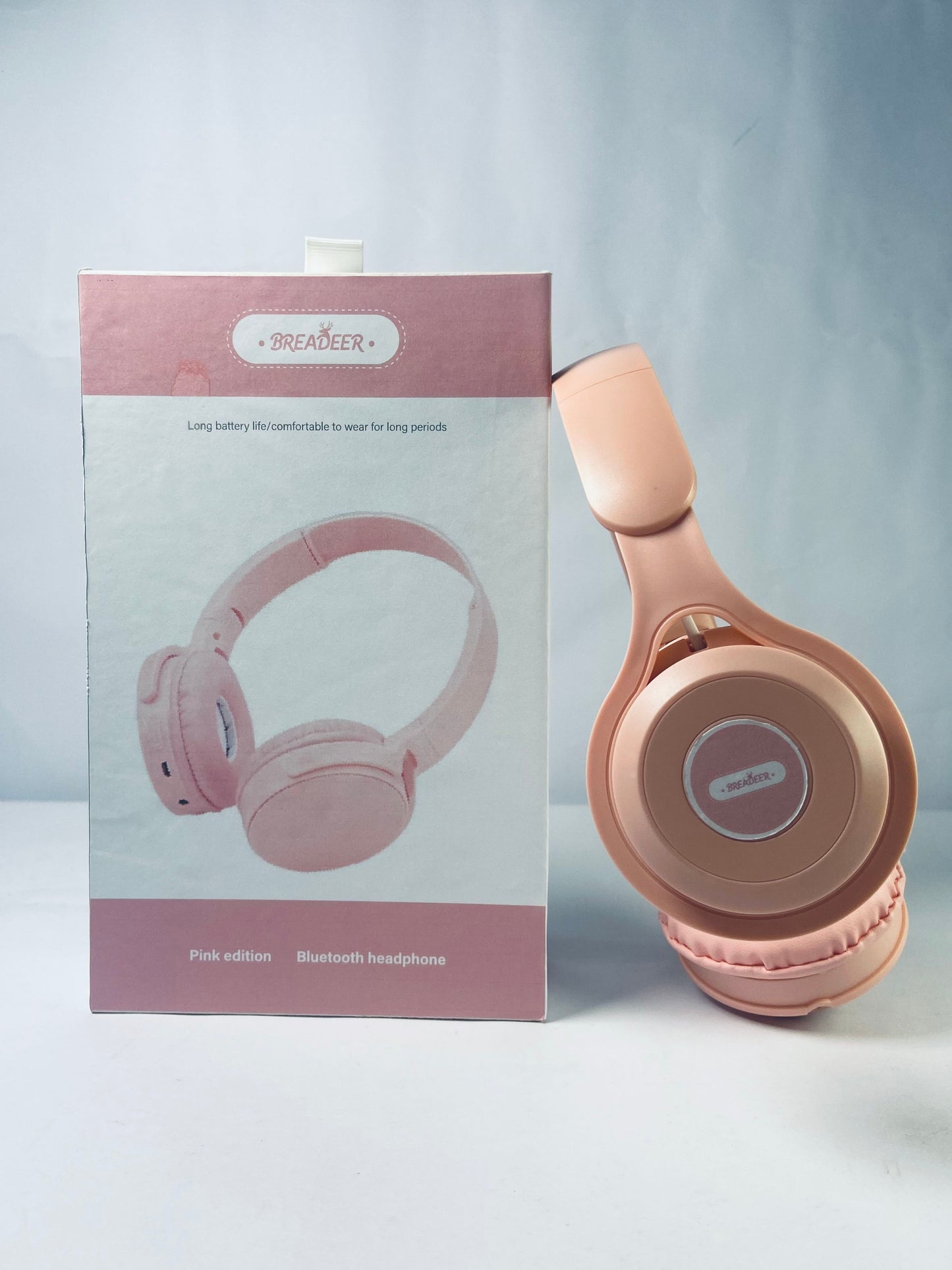 BREADEER Hybrid Active Noise Cancelling Headphones, Wireless Over Ear Bluetooth Headphones, 70H Playtime, Hi-Res Audio, Deep Bass, Memory Foam Ear Cups, Travel, Office, USB-C Charging