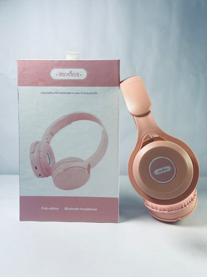 BREADEER Hybrid Active Noise Cancelling Headphones, Wireless Over Ear Bluetooth Headphones, 70H Playtime, Hi-Res Audio, Deep Bass, Memory Foam Ear Cups, Travel, Office, USB-C Charging