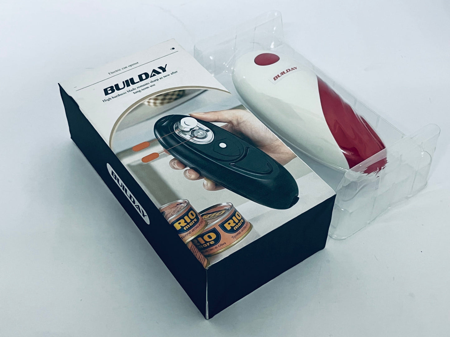 BUILDAY Smart Electric Can Opener - Automatic Kitchen Can/Bottle Opener