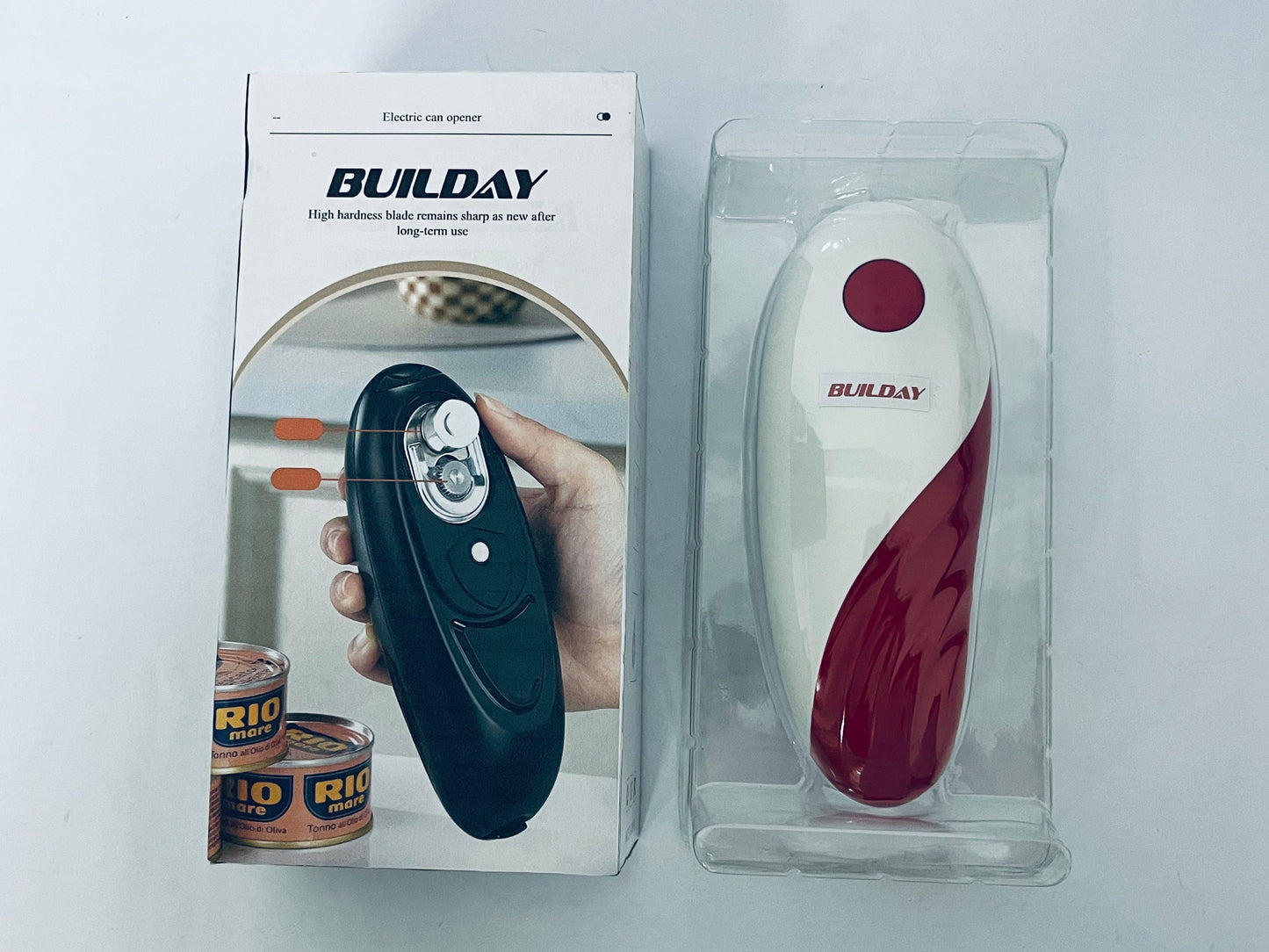 BUILDAY Smart Electric Can Opener - Automatic Kitchen Can/Bottle Opener