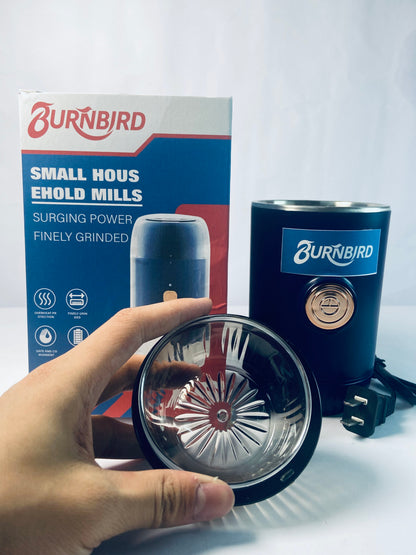 BURNBIRD Herb Grinder [large capacity/fast/Electric ]-Spice Herb Coffee Grinder with Pollen Catcher/- 7.5