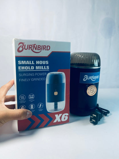 BURNBIRD Herb Grinder [large capacity/fast/Electric ]-Spice Herb Coffee Grinder with Pollen Catcher/- 7.5