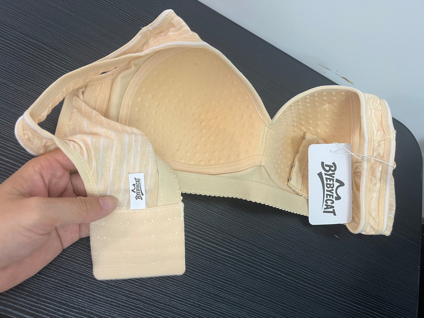 BYEBYECAT Women's Basic Beauty Contour T-Shirt Bra
