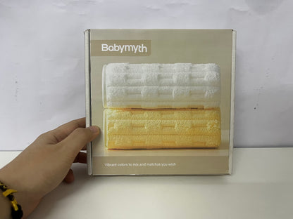 【Babymyth Ribbed Plush Microfiber Towel】—— Gentle & Absorbent Care for Sensitive Skin