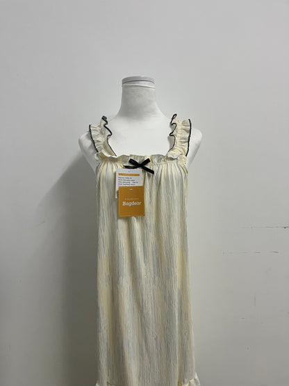 Bagdear Sleepwear Women's French Romantic Camisole Nightgown Comfortable Loungewear with Exquisite Ruffle Design