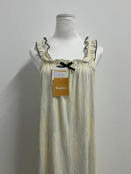 Bagdear Sleepwear Women's French Romantic Camisole Nightgown Comfortable Loungewear with Exquisite Ruffle Design