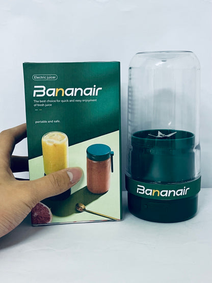 Bananair Portable Blender for Smoothies & Shakes - Cordless Personal Small Blender, USB-C Rechargeable & Self Cleaning - Quiet Mini Travel Blender with Stainless Steel Blade